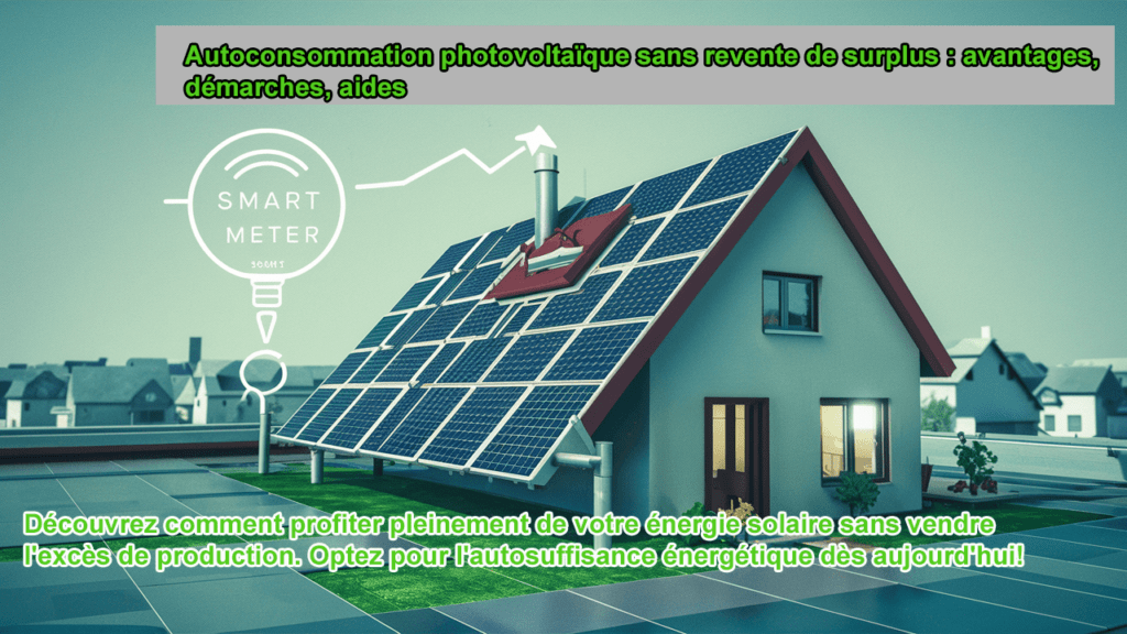 Autoconsommation photovoltaïque sans revente