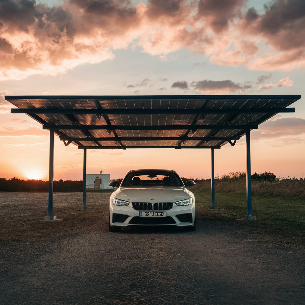 Panneau solaire carport