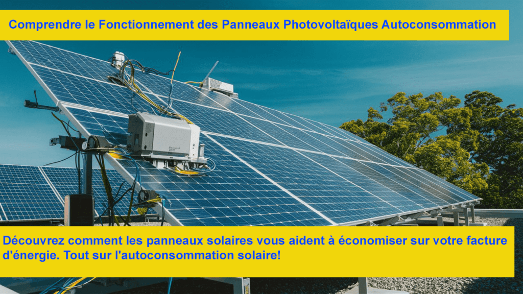 Fonctionnement panneau photovoltaïque autoconsommation