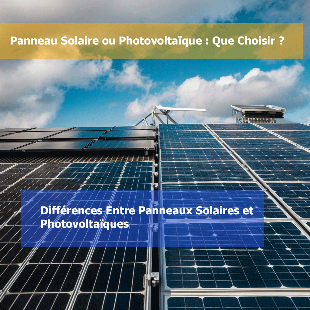 Différence entre panneau solaire et photovoltaique