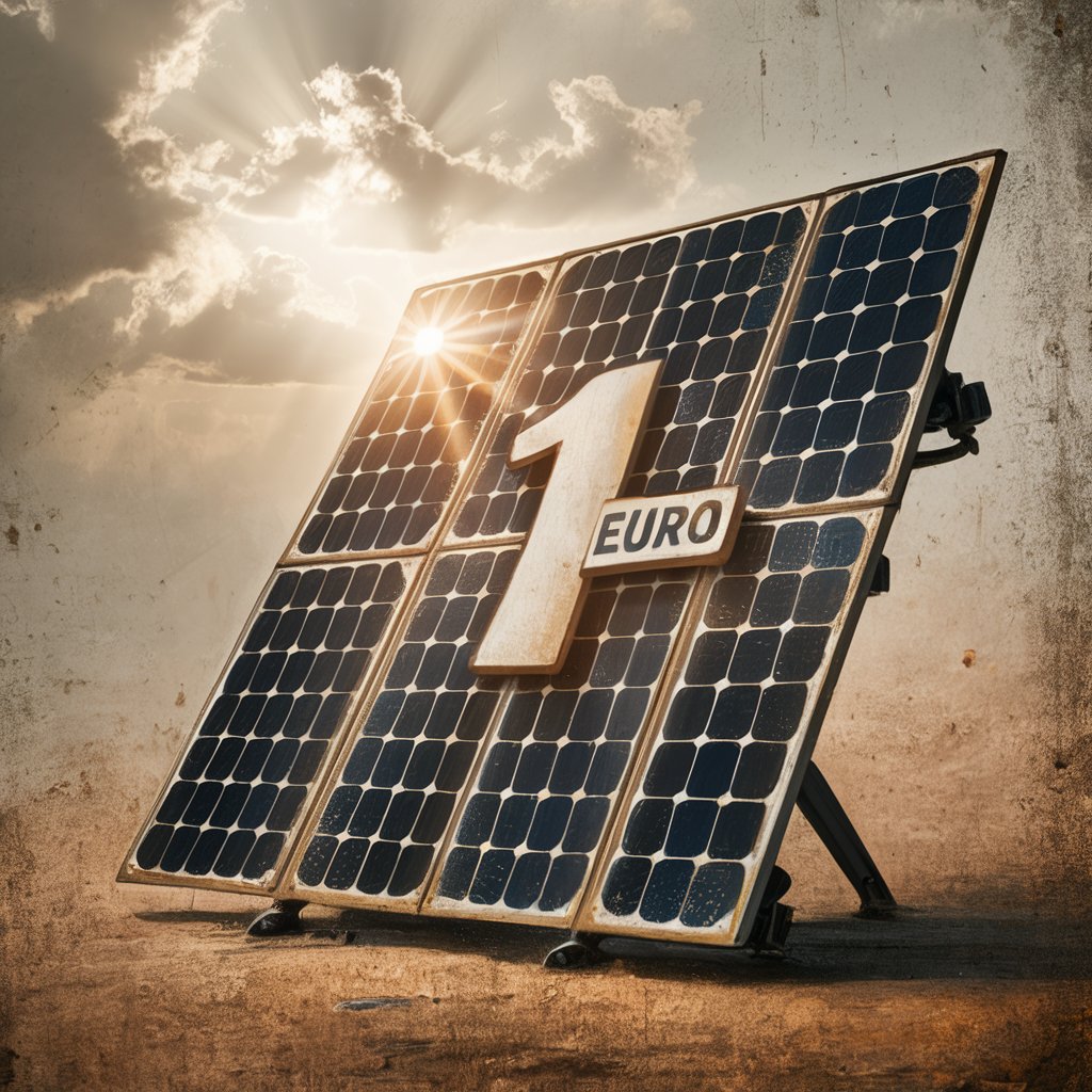 Panneau solaire à 1 euro 