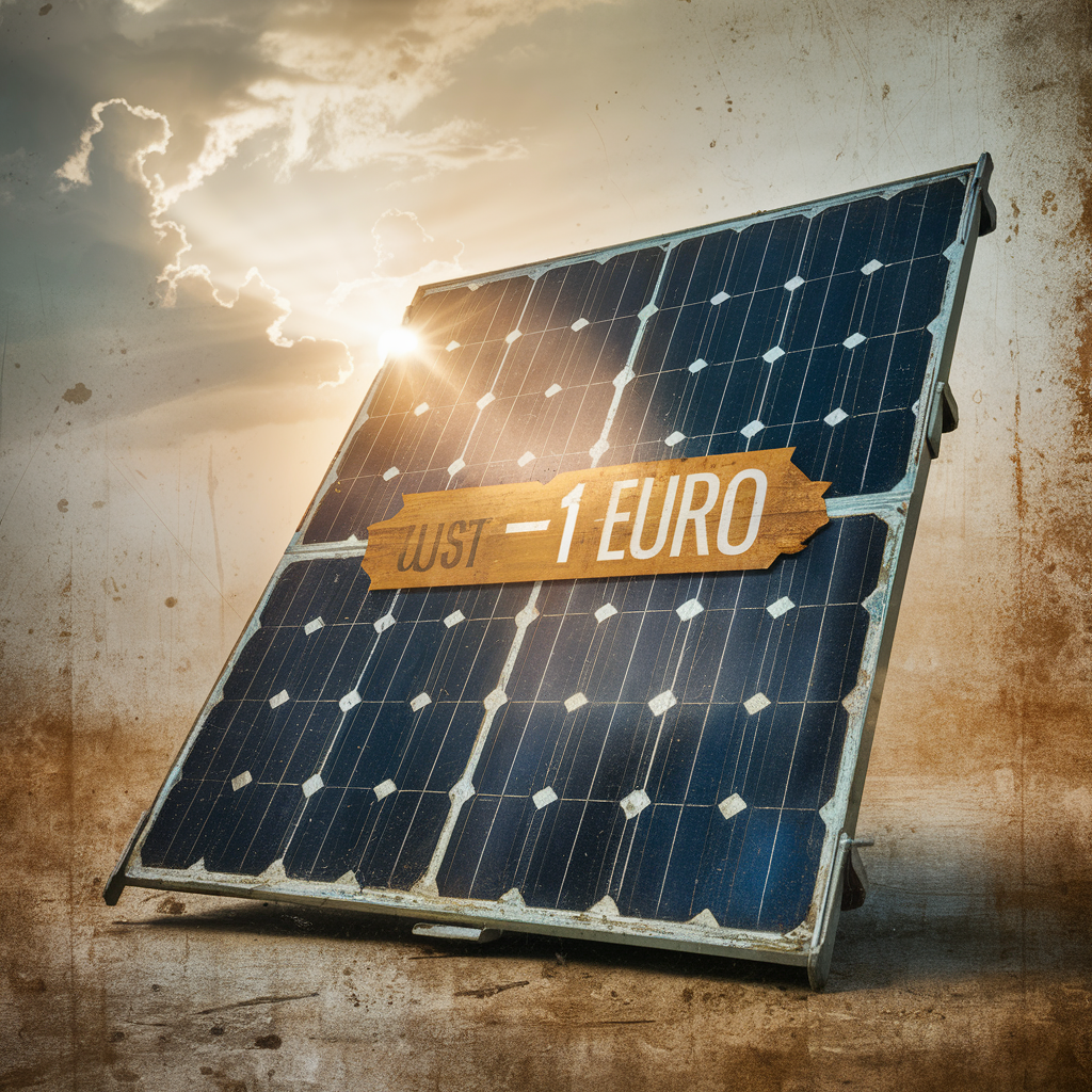 Panneau solaire à 1 euro 